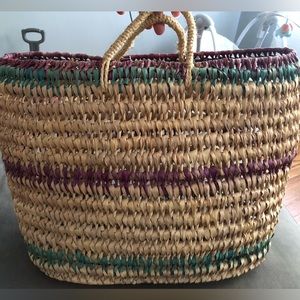 Woven beach bag